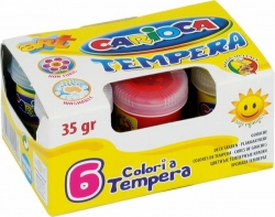 Farby TEMPERA CARIOCA 35 G X 6 kolorów - X00559