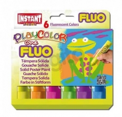 Farby w sztyfcie PLAYCOLOR FLUO ONE 6 kol. - X00910